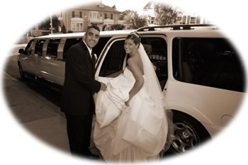 Couple in limo